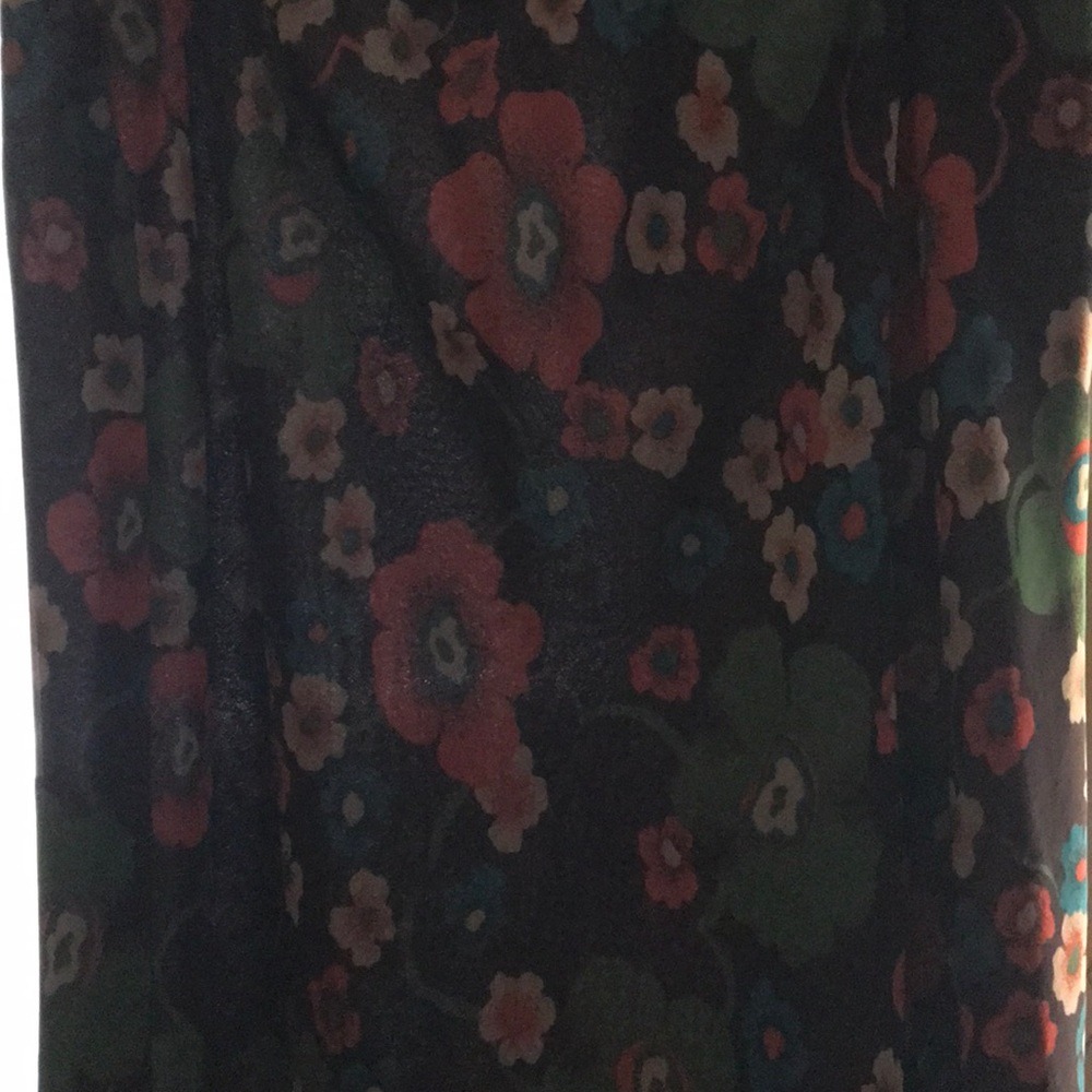 Brown floral skirt